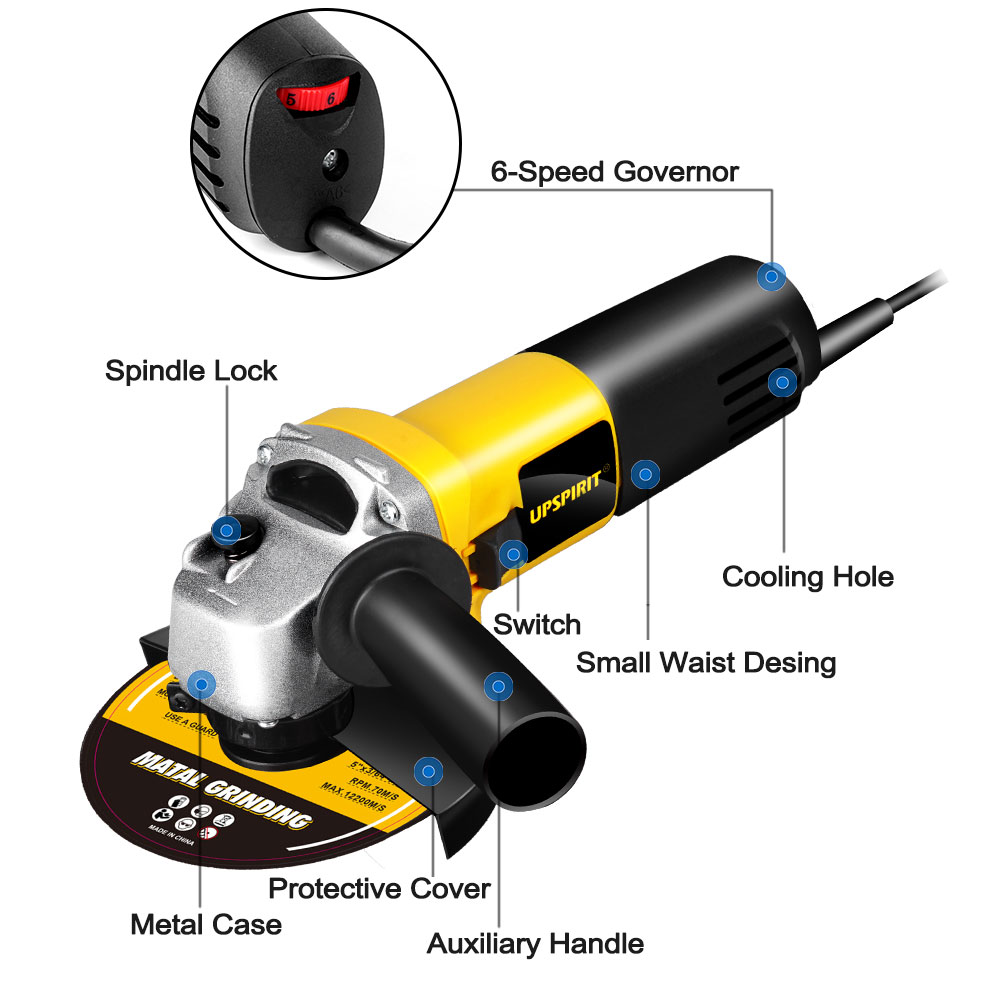 125mm Angle Grinder 220V Electric Angle 