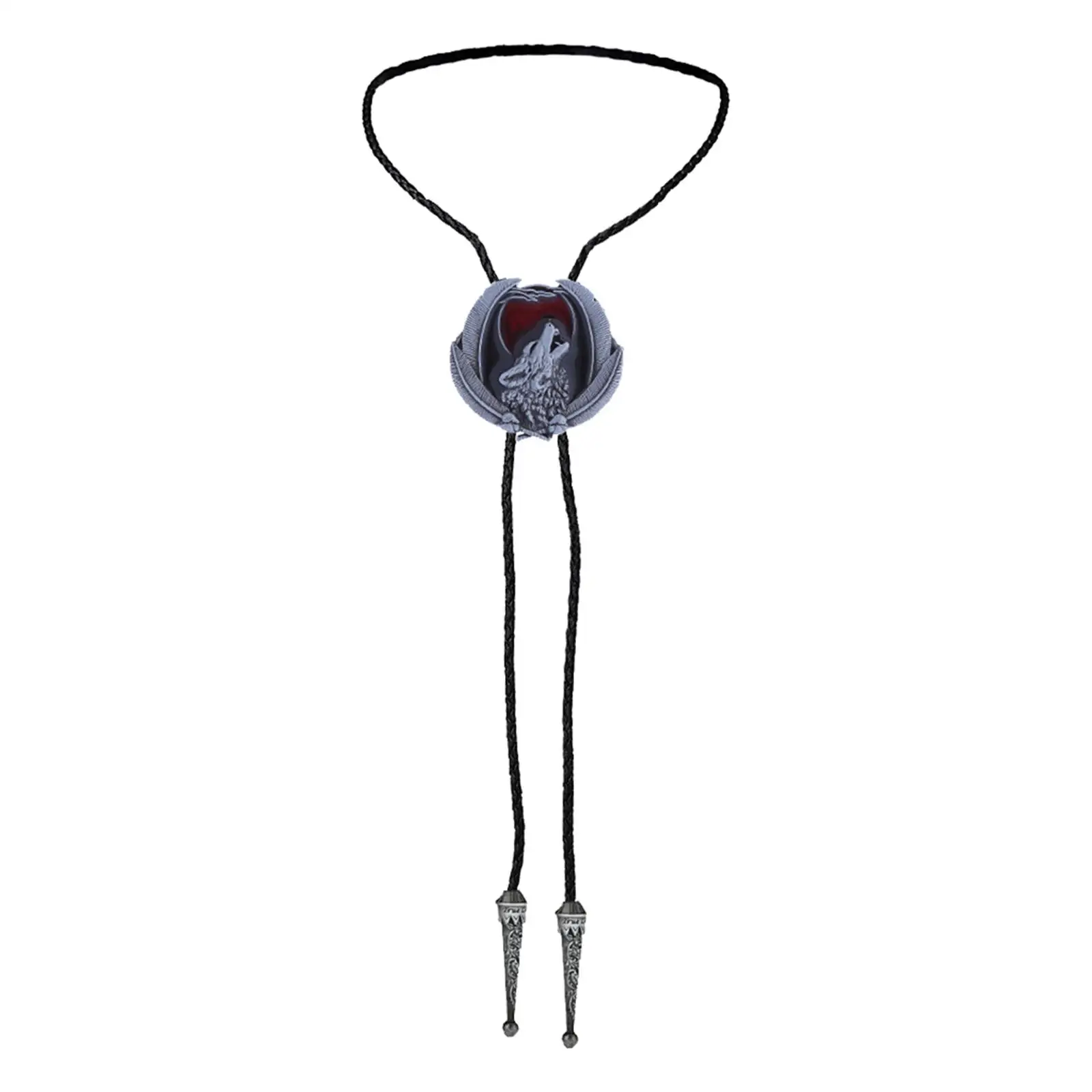 PU Leather Western Bolo Tie Necktie Neck Rope for Dresses Accessories