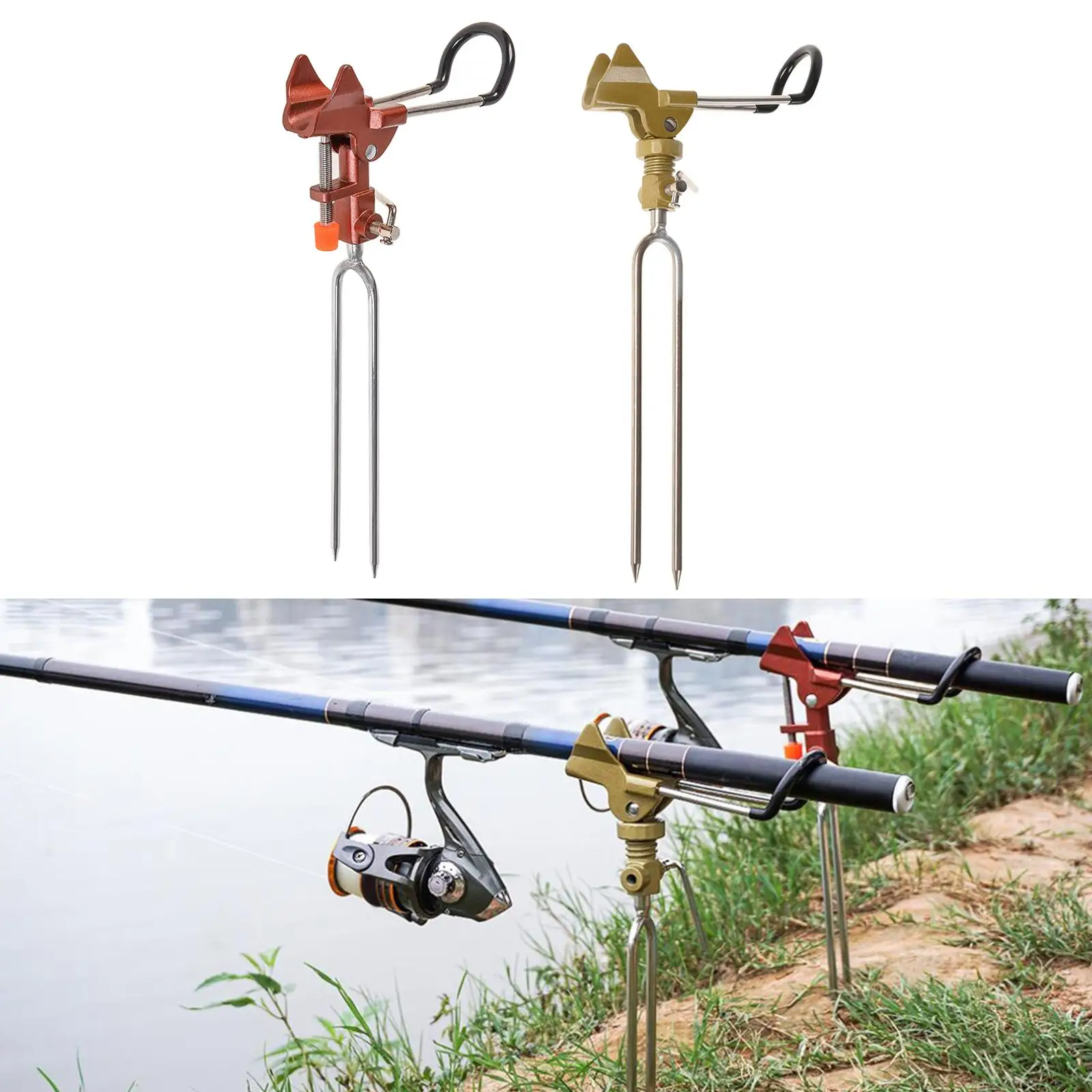 Fishing  Holders Fishing Rod Rack Stand Brackets Adjustable 