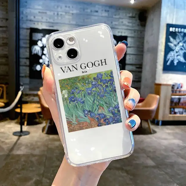 Vincent Van Gogh Starry Night art pattern Phone Case Transparent soft For  iphone 11 13 12 14 x xs xr pro max mini plus