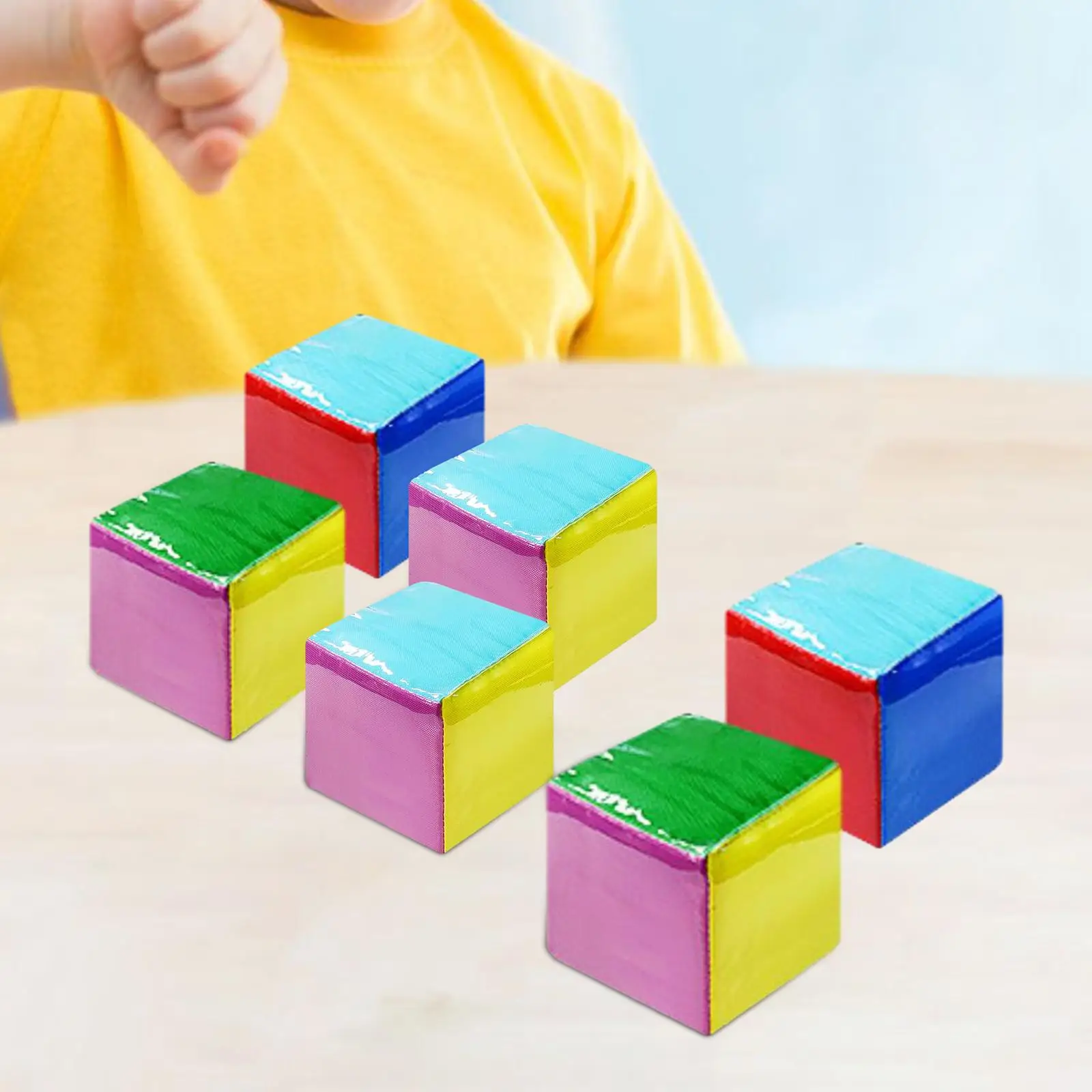 Soft Pocket Cubes Quiet Role Playing for Classroom Blocks Toys Kindergarten