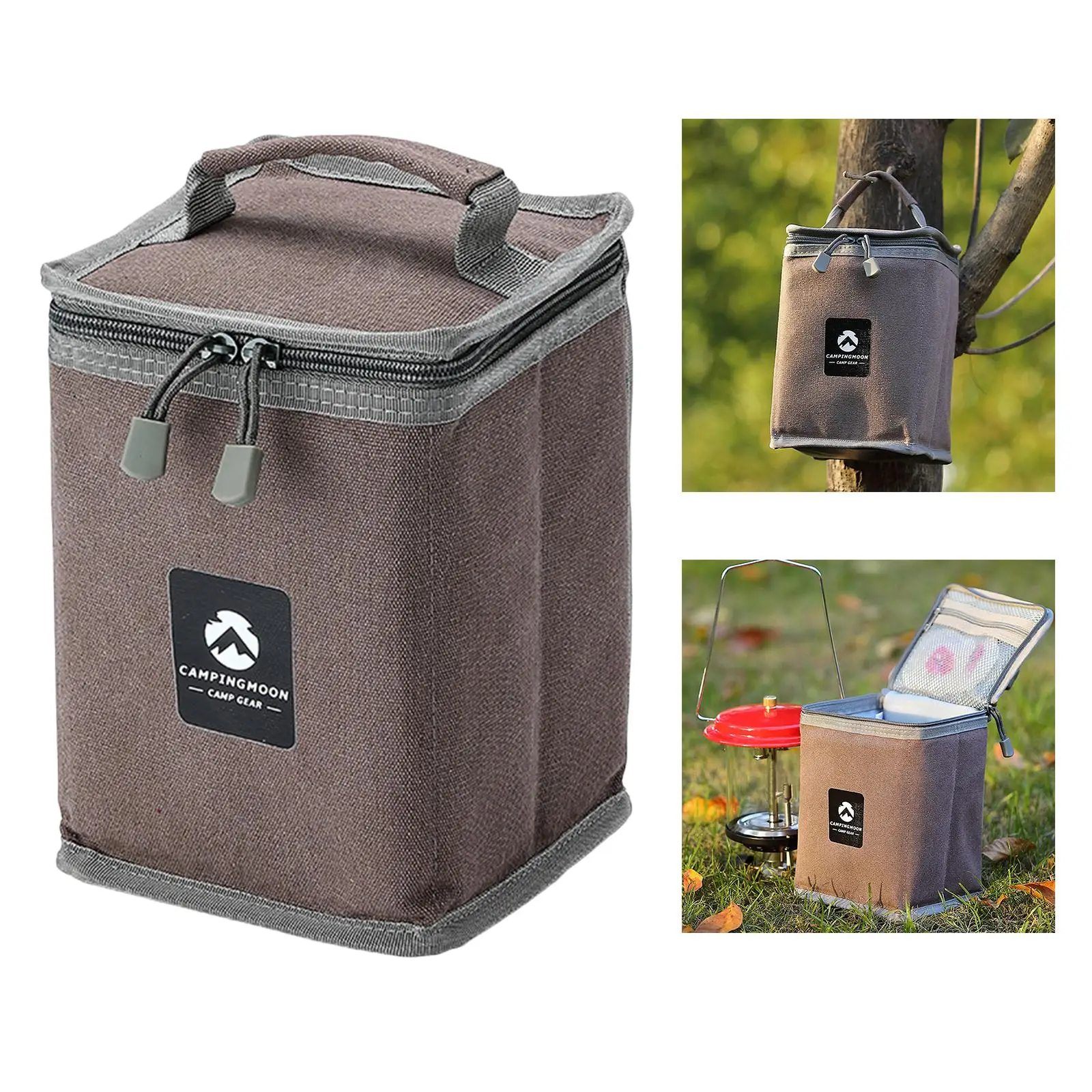 Gas Tank Storage Bag Tote Canvas Camping Lantern Protective Case for Hiking