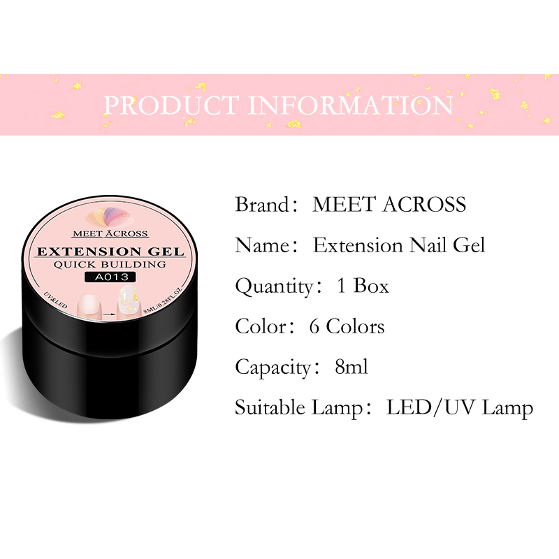 Description Picture 2 of itemQuick Building Extesion UV Gel Nail Art Clear Camouflage Color Nail Tip Form Crystal UV Gel Top Base Gel Nail Art