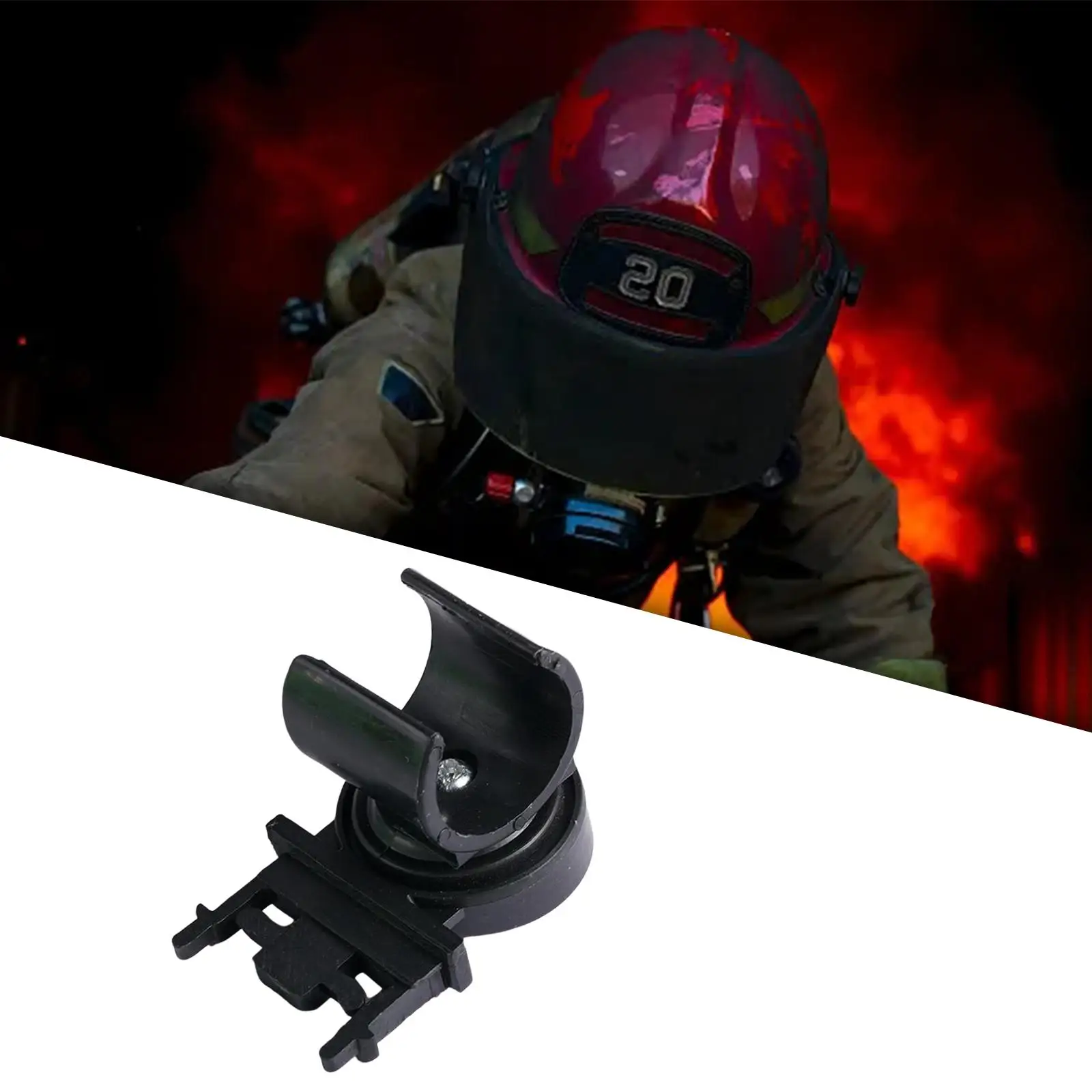 Hard Hats Flashlight Holder Easy to Use Mount Bracket Diameter 25mm F2 Helmet Torch Clamp Adaptor for Shooting Outdoor Accessory