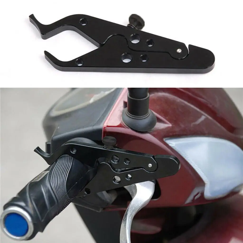 Universal Aluminum Motorcycle Throttle Lock  Control W/ Silicone