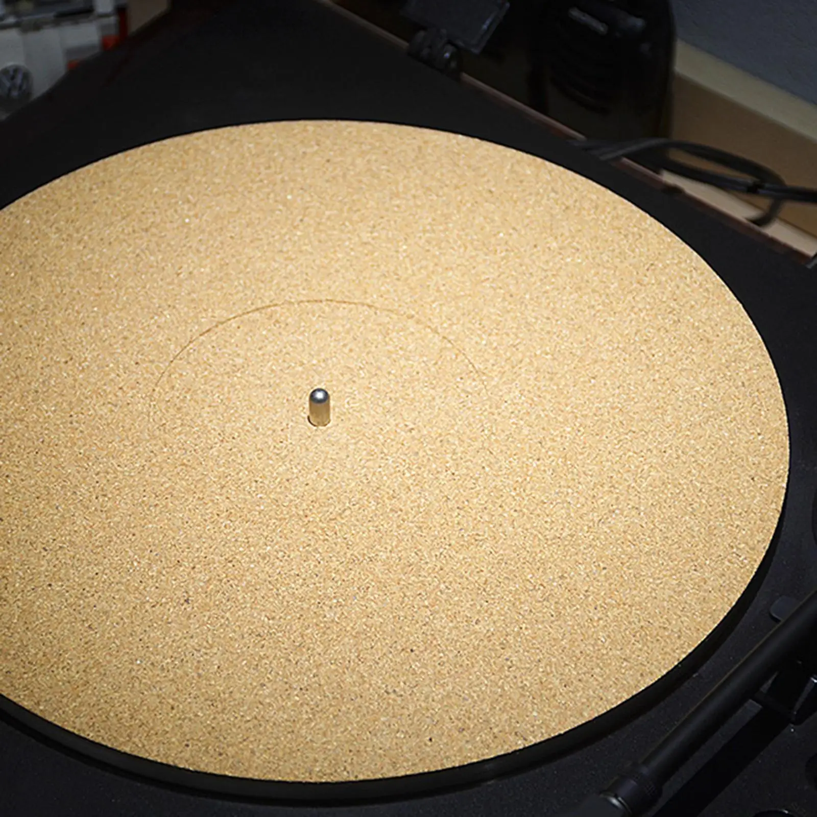 Cork Turntable Mat, Turntable Platter Mat, Phonograph Slip Mat for Record Players