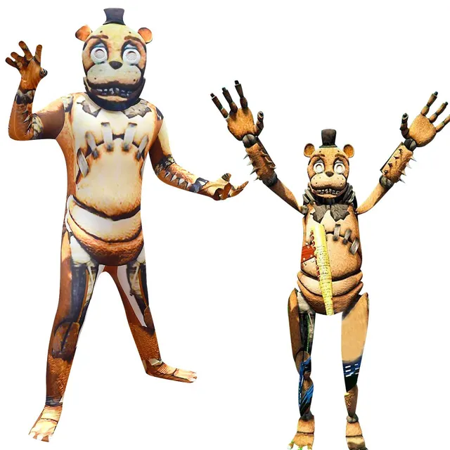 FNAF Halloween Costume for Kids Five Nights Freddyed Jumpsuit Cosplay  Nightmare Bonnie Fnaf Freddy Anime Christmas Gift for Kid - AliExpress