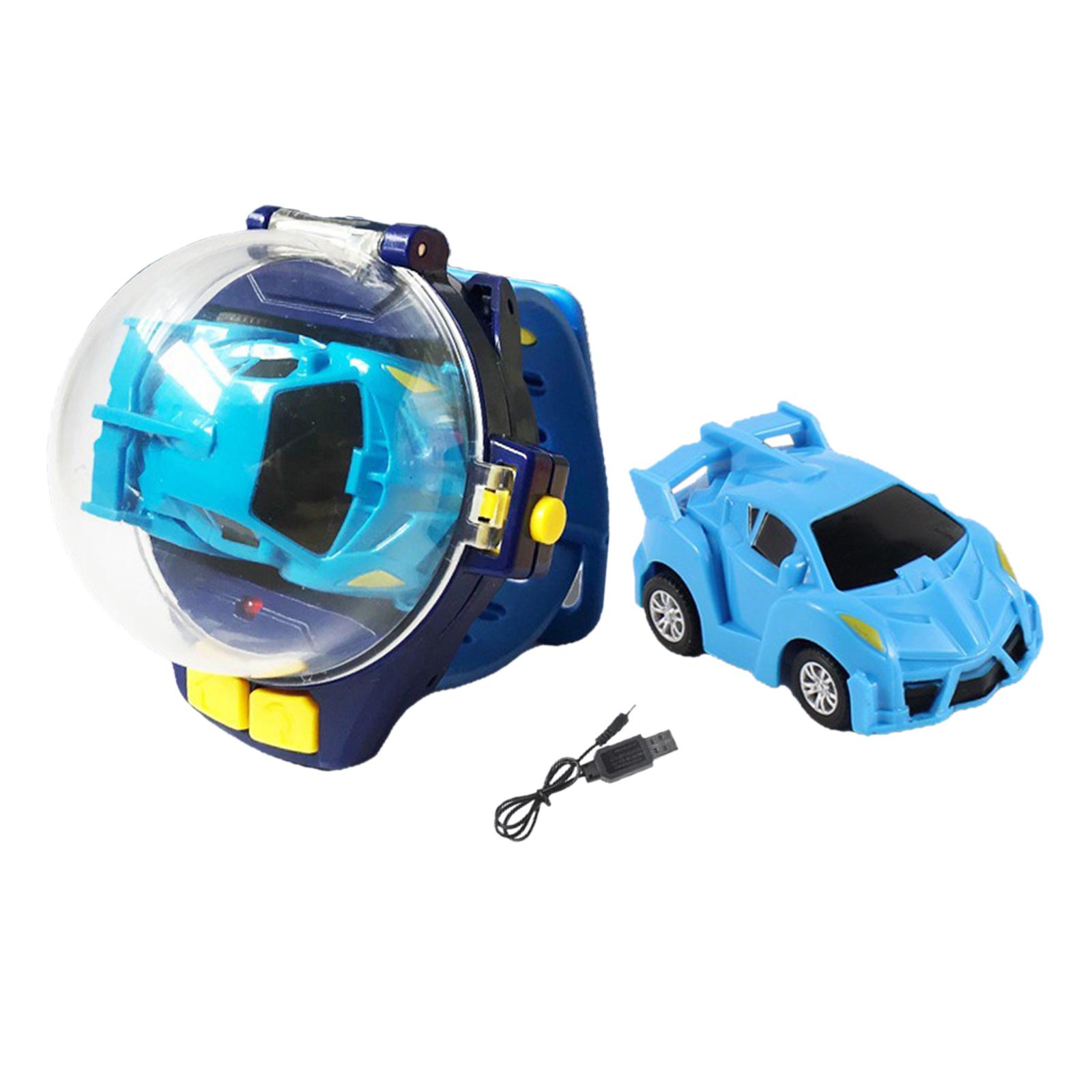 Remote Controlled Car Watch Toy Mini Cartoon RC Small Car Analog Watch for Christmas Gifts