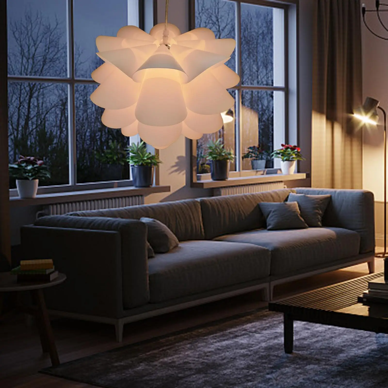 Modern Flower Shaped Lamp Shade Chandelier Cover Lampshade for Hotel Cafe