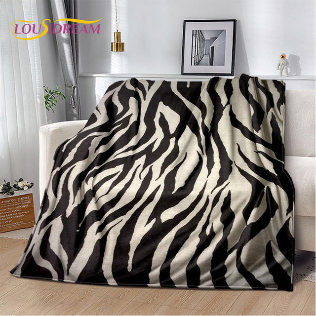 Buffalo Bills Zubaz Zebra Print Throw Blanket Large Blanket Polar blanket  Blankets For Bed Thin Blanket - AliExpress