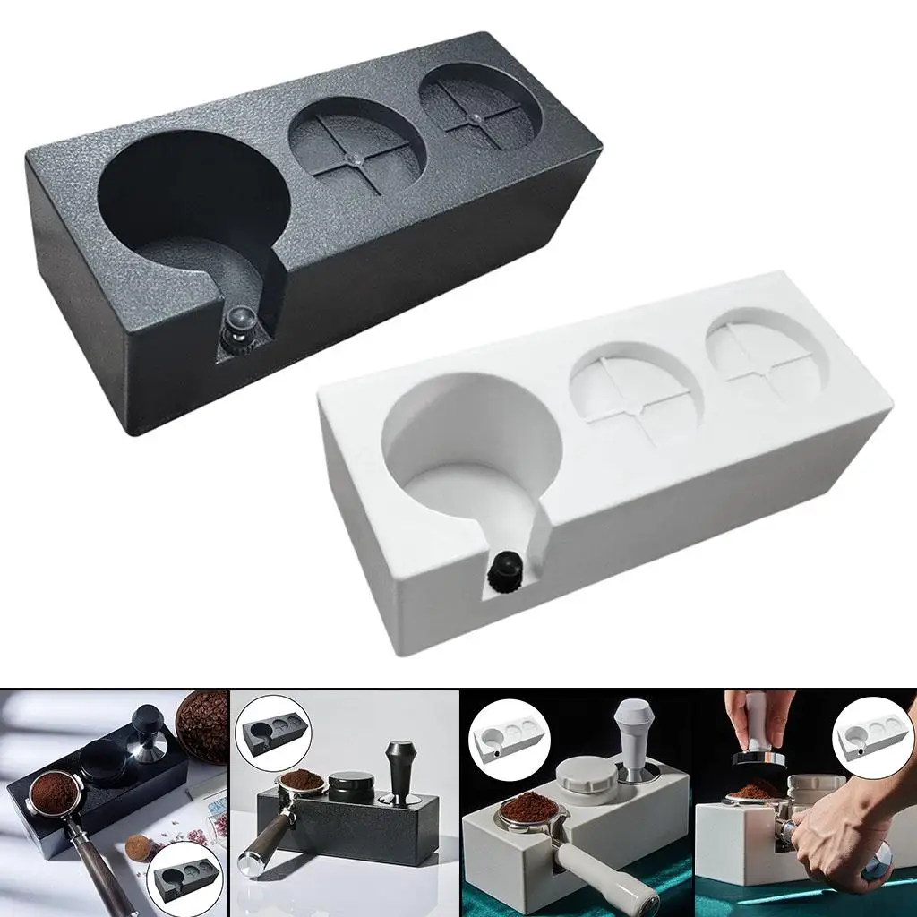 Coffee Tamper Stand ABS 3 Holes with Adjustment Maker