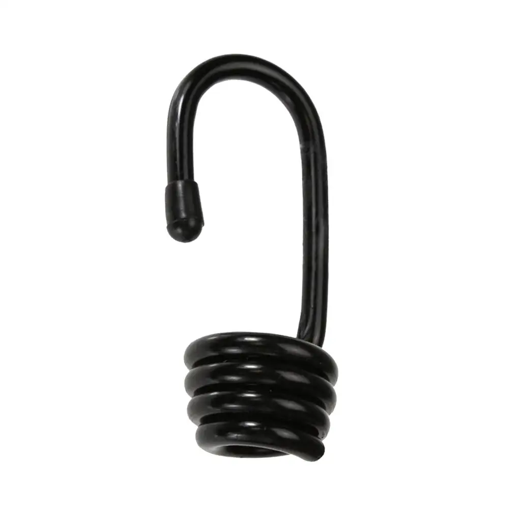 2 pcs. Plastic-coated steel wire hooks 8mm Shock Cord Bungee