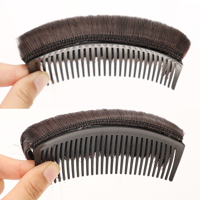 Best of 1PCS Invisible Fluffy Hair Pad For Female Hot Sale Wig Cushion Stable Comfortable High Temperature Fiber Insert Comb Reviews & Tips - Image 6