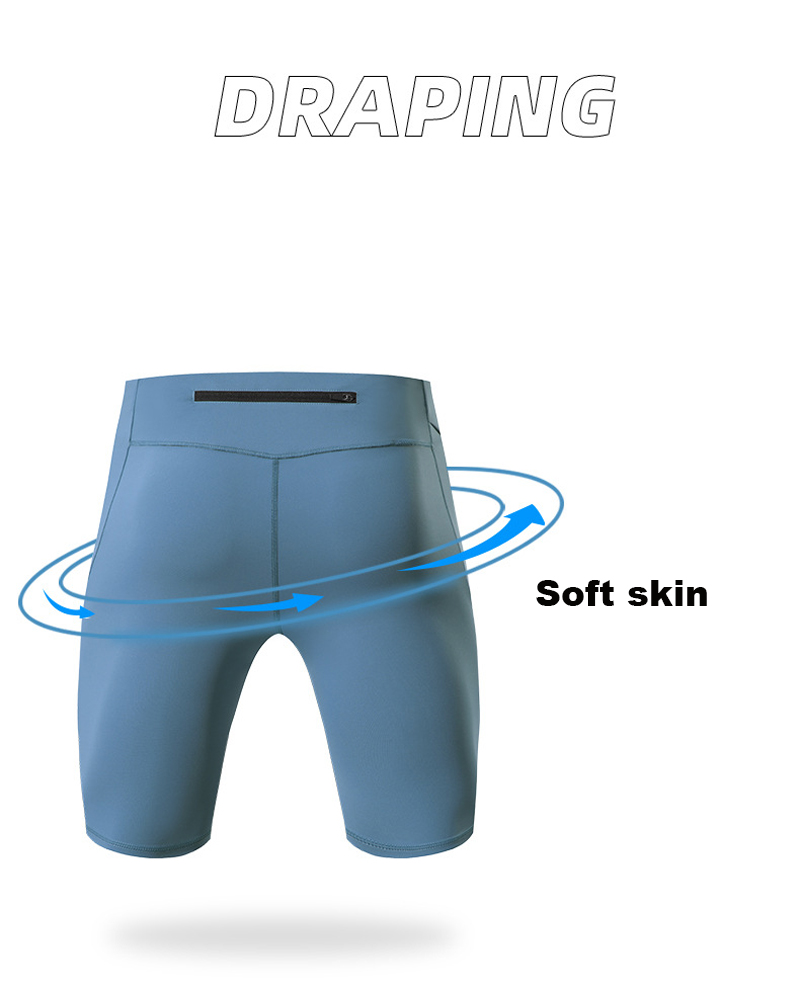 Compression Shorts Men Quick Dry Bodybuilding Tights Shorts Fitness Leggings Elastic Waist Sport Bottoms Gym Running Shorts Men