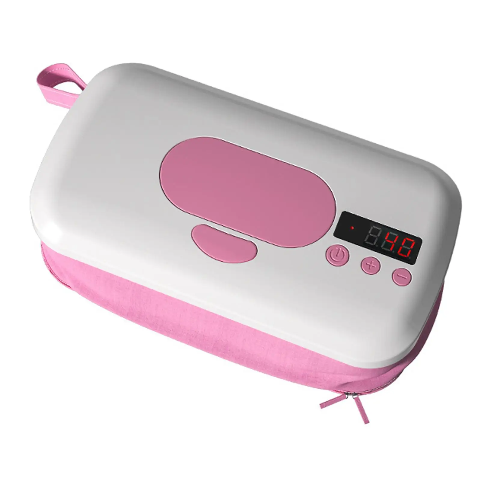 Wipes Warmer Wet Tissue Dispenser Folding Wipe Container Adjustable Temperature LED Display High Capacity Wipe Heater for Travel