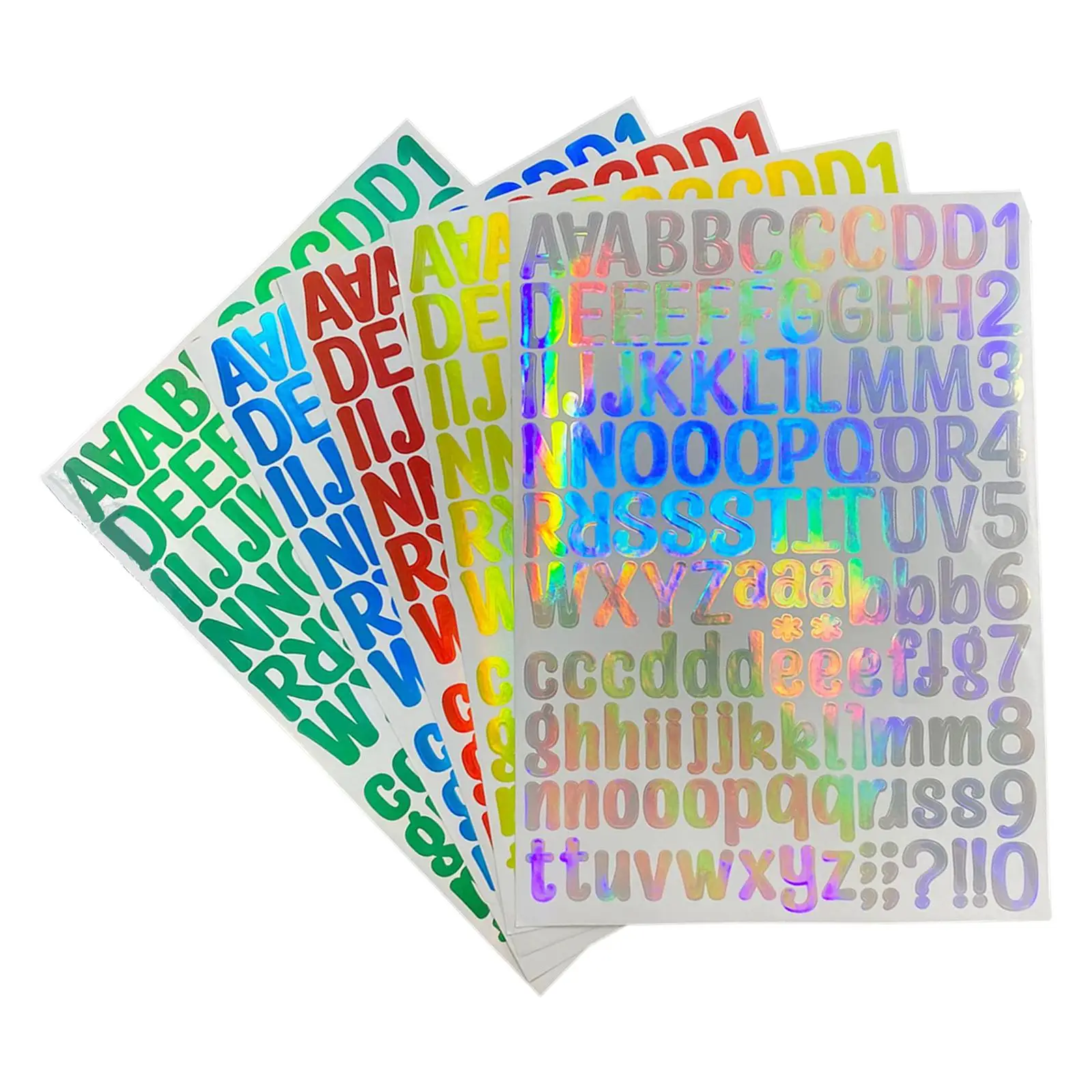 Holographic Glitter Number Stickers Vinyl Decals Labels for Graduation Car