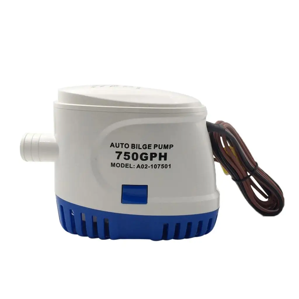 Automatic Submersible Bilge Pump 12V750GPH Built-in Automatic Float Switch-Boat