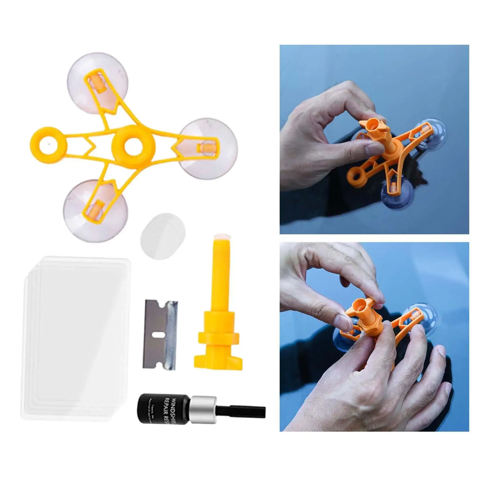 Windshield Crack Repair Kit Water Resistant High Adhesion Portable Glass Repair