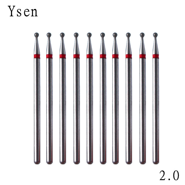 Best of 10 Pieces Of Diamond Nail Drill Bit Set Milling Cutter Electric Nail Drill For Pedicure Machine Burr Nail Accessories Nail Bits Reviews & Tips - Image 4