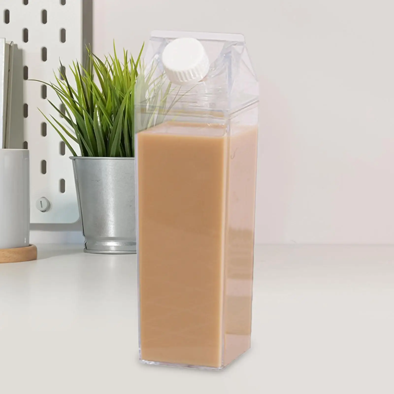 Milk Carton Water Bottle Clear Housewarming Gifts Carton 500ml Home Use Drinking Cup for Activities Tour Outdoor Climbing Gym