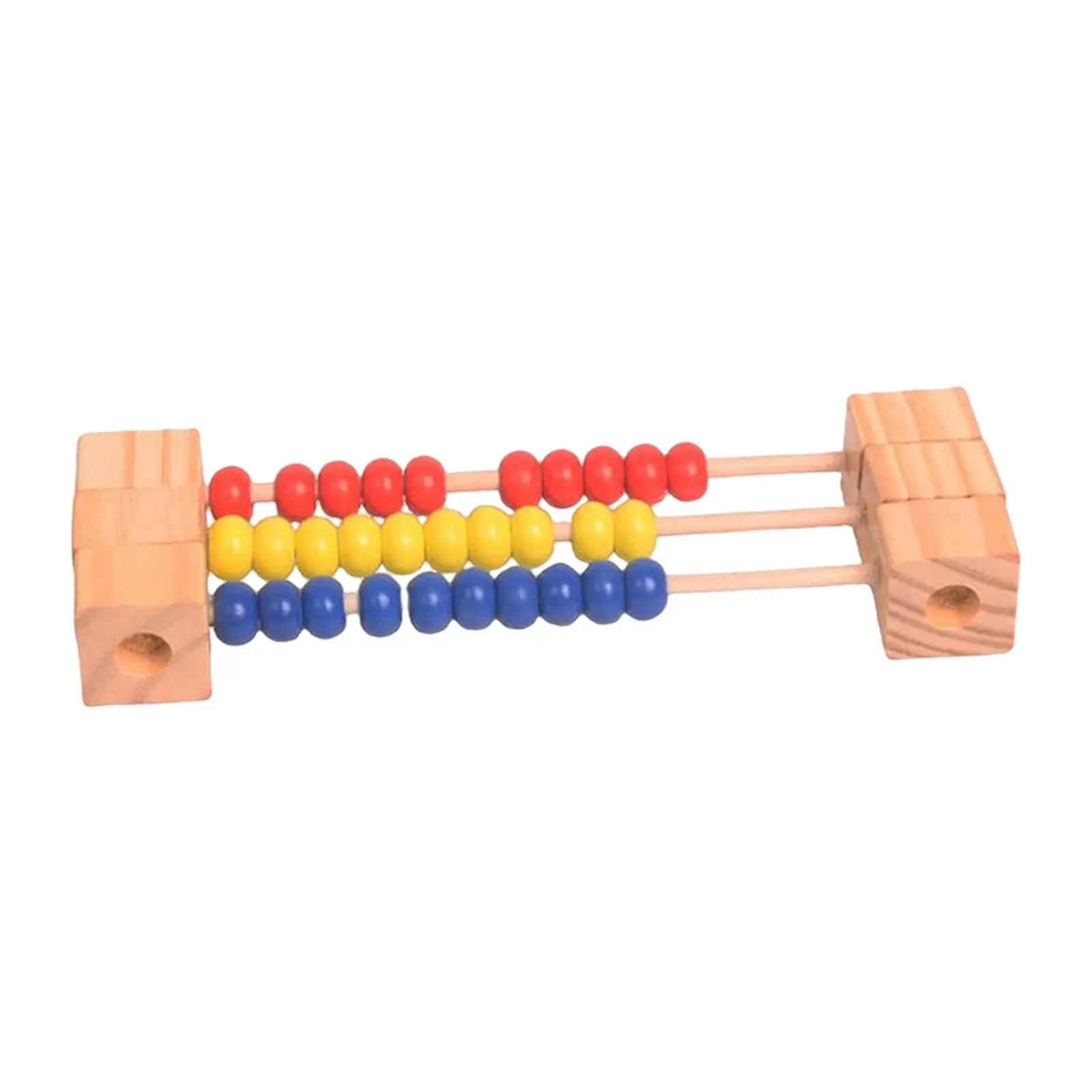 Montessori Wooden Abacus Counting Learning Toy Early Learning Educational Toy Miniature Counting Frame for Children Girls Gifts