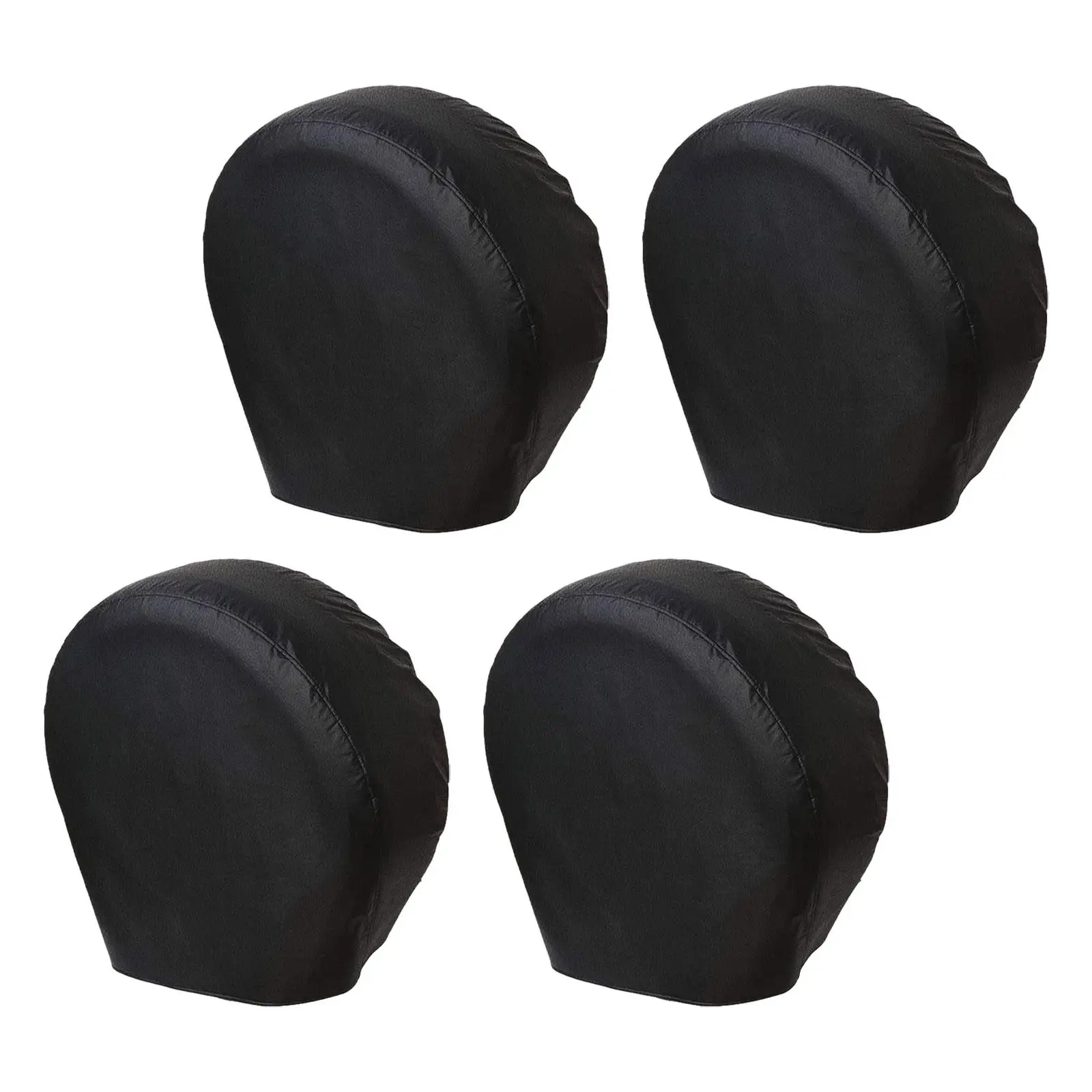 4 Pieces Tire Protectors Protective Storage Bag Windproof Wheel Cover Spare Wheel Tire Cover for Trailer SUV RV Truck Camper