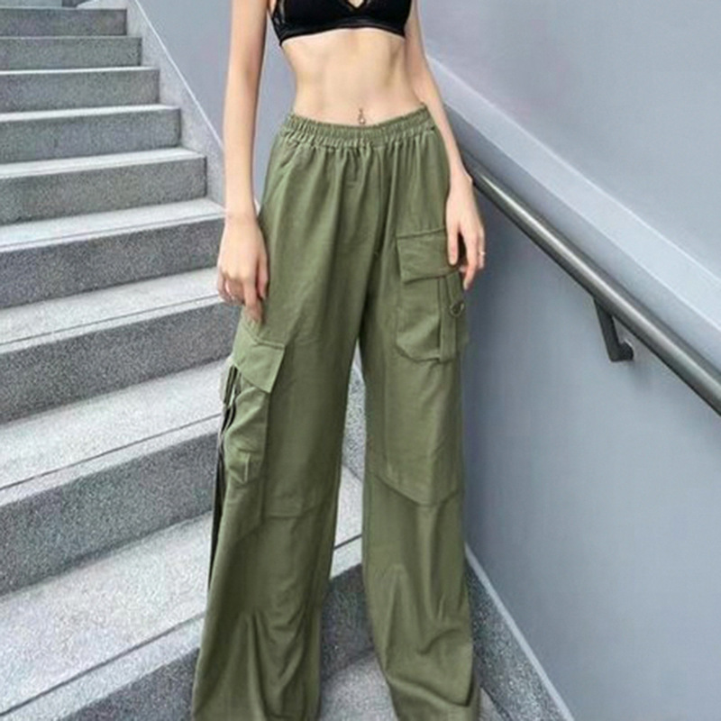 American retro large pocket cargo pants 