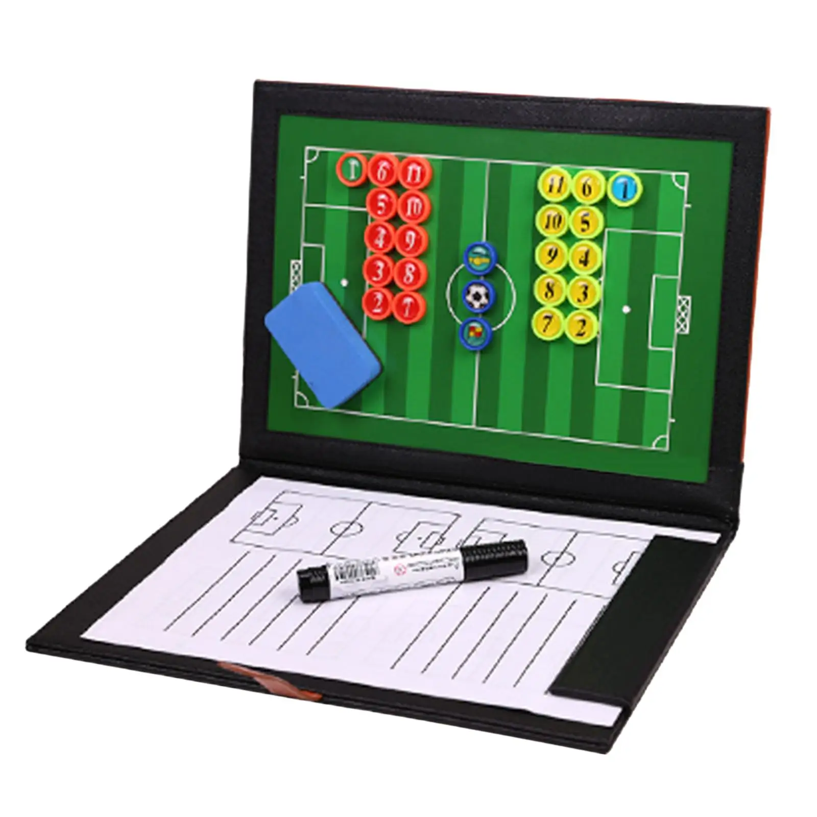 Foldable Football Coaches Board Guidance Training Assistant Large Soccer Coaching Clipboard Board for Techniques Competition