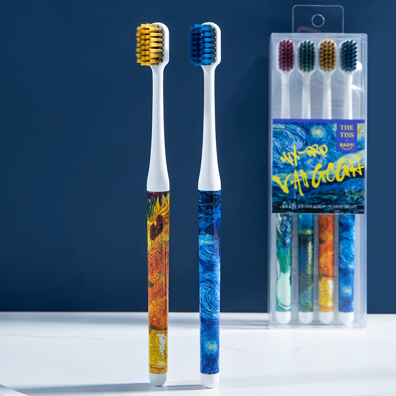 Best of 4PC / set Adult Creative Starry Rotary Axis Printing Soft Bristle Toothbrush Adult Home Soft Bristle Toothbrush Wholesale Reviews & Tips