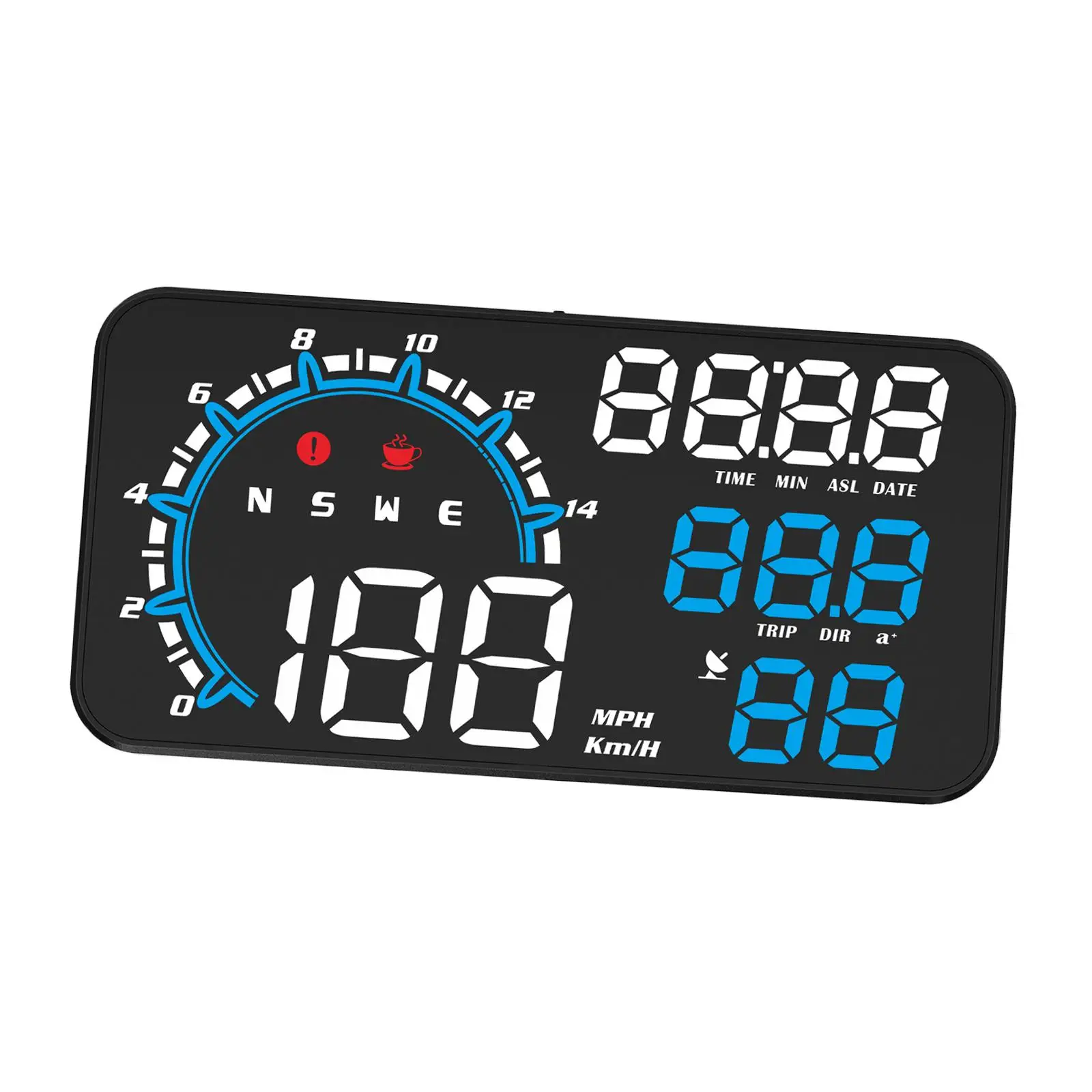 Head up Display for Car High Definition Display Speed GPS USB Interface HUD Speedometer Windshield Projection Heads up Display
