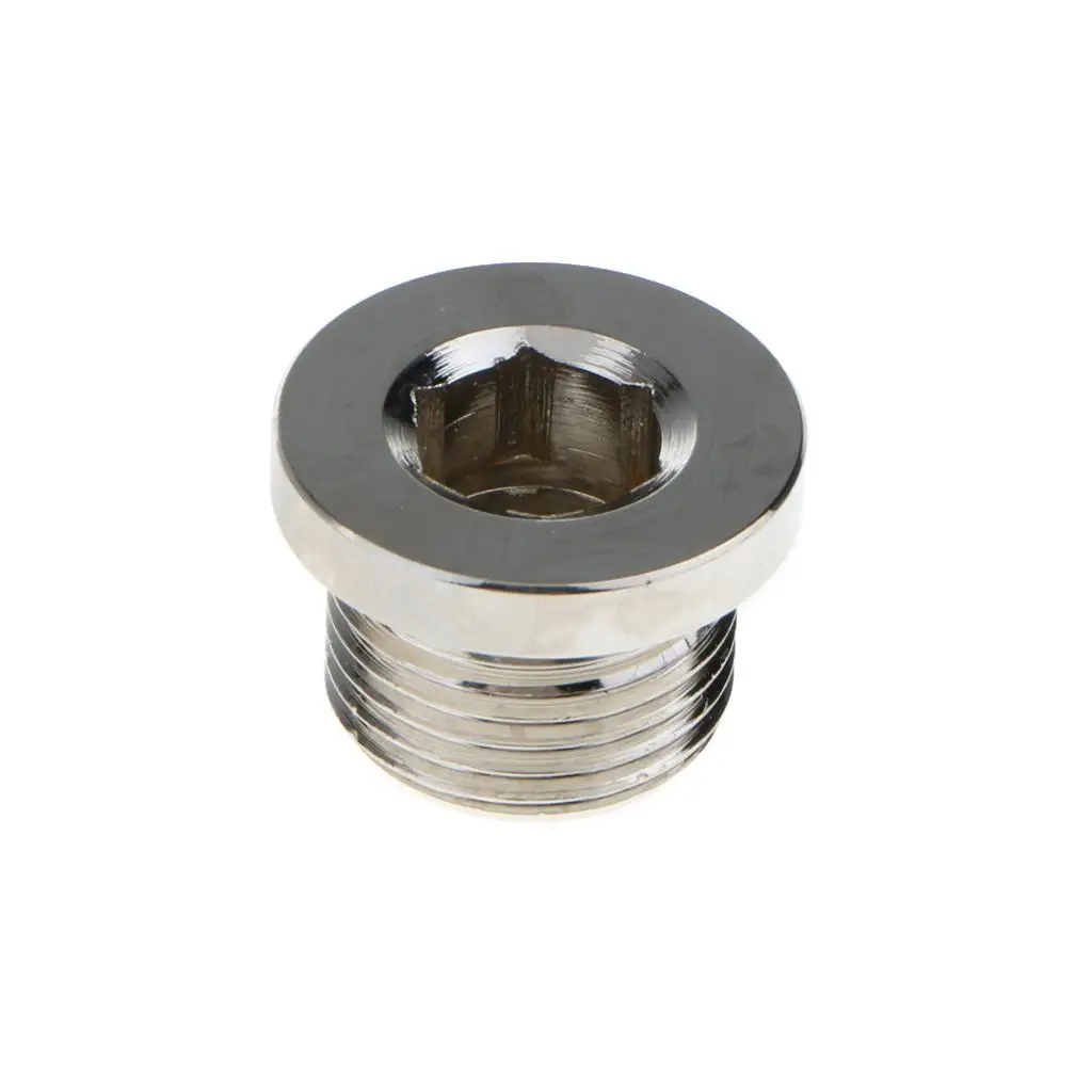 Hex Bolt Bung Plug Head Exhaust for O2 Oxygen Sensor x1.5 Thread JX0006 High Quality Iron Electroplated Nickle