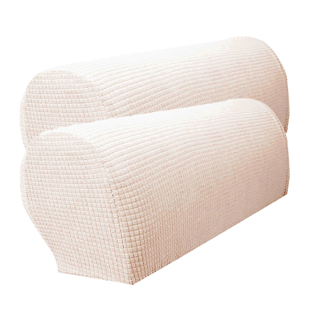 2 Pcs Premium Waterproof Furniture Armrest Covers Sofa  Arm Protectors
