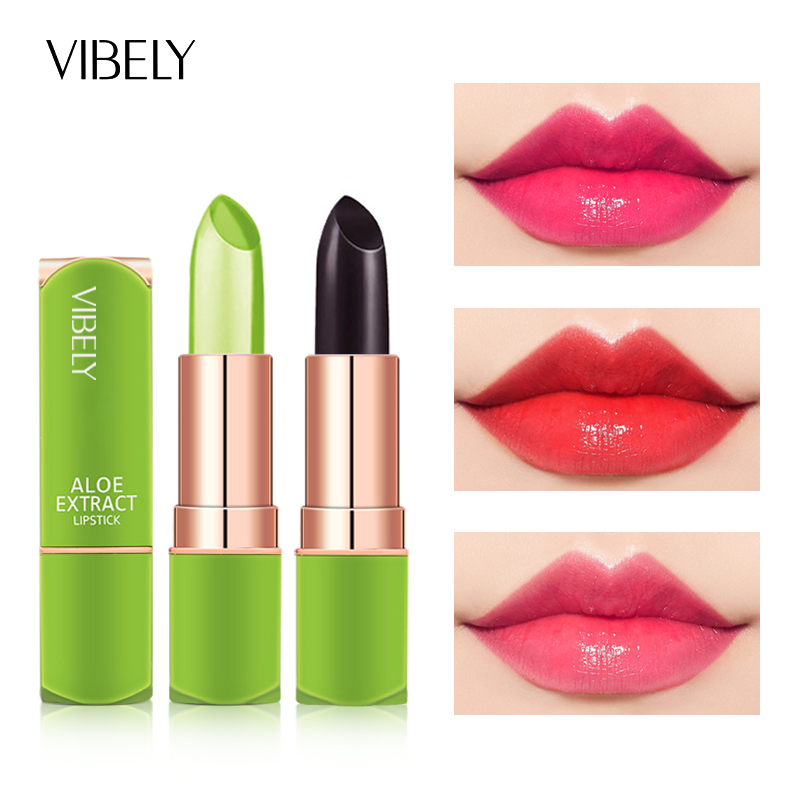 Best of VIBELY Aloe Vera Lipstick Long Lasting Moisturize Lip Gloss Color Changing Jelly Lip Balm Lip Care Beauty Makeup Women Cosmetics Reviews & Tips