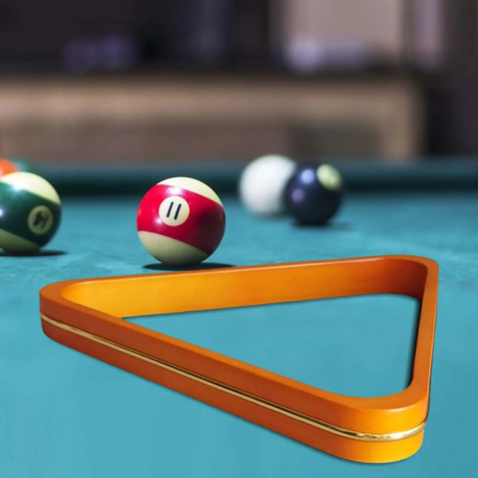 Billiard Ball Rack Equipment Snooker Pool Triangle Rack Smooth Enough 8 Balls Lightweight Sturdy Billiard 8 Balls Triangle Rack