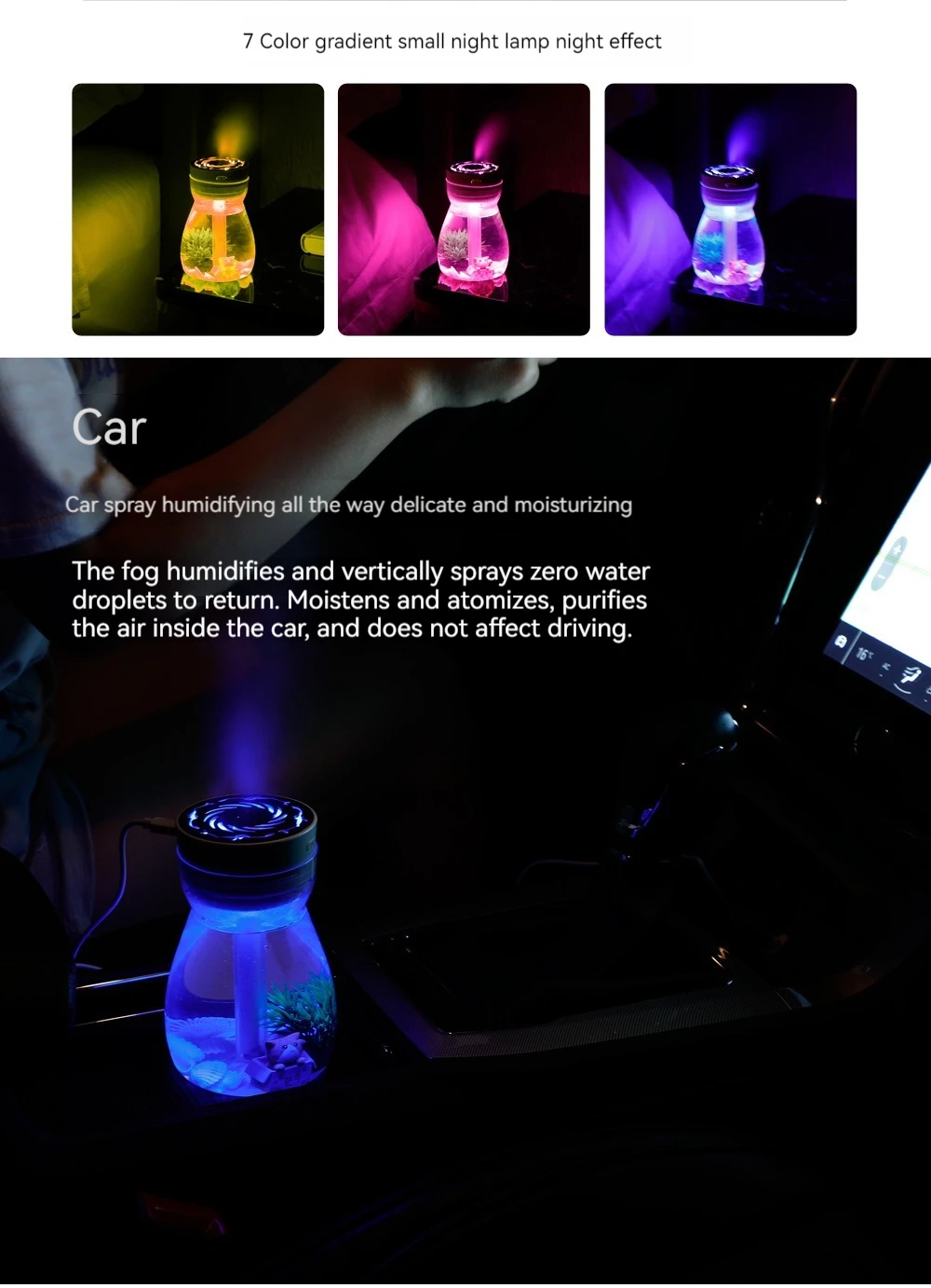 Title 8, Colorful phoenix aromatherapy humidifier USB ho...