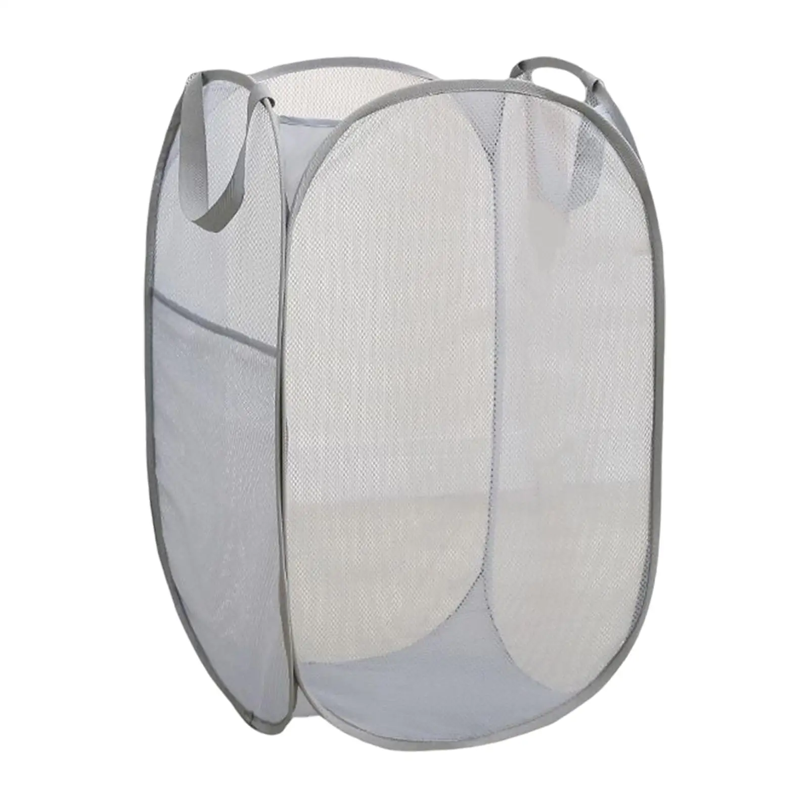 Folding Dirty Clothes Basket Multifunctional Nylon Mesh Large Portable Laundry Basket for Bathroom laundry Room Dormitory