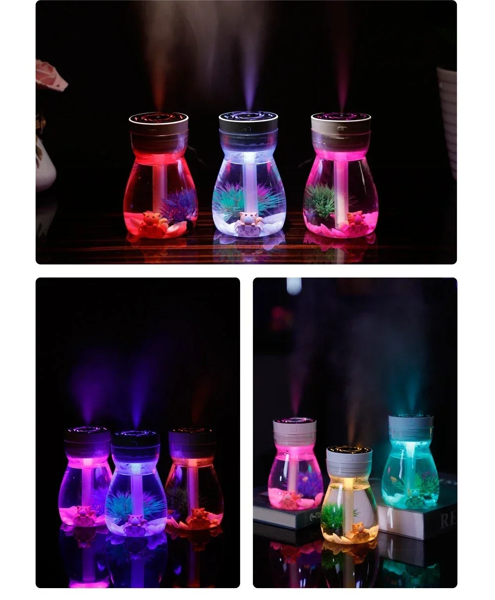 Title 4, Colorful phoenix aromatherapy humidifier USB ho...