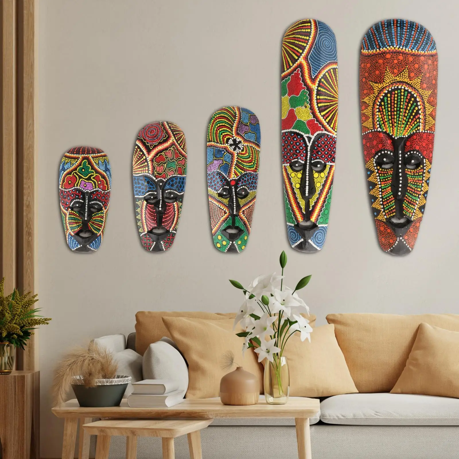African Wall Hanging Decor African Crafts for Kitchen Bedroom Garden Home