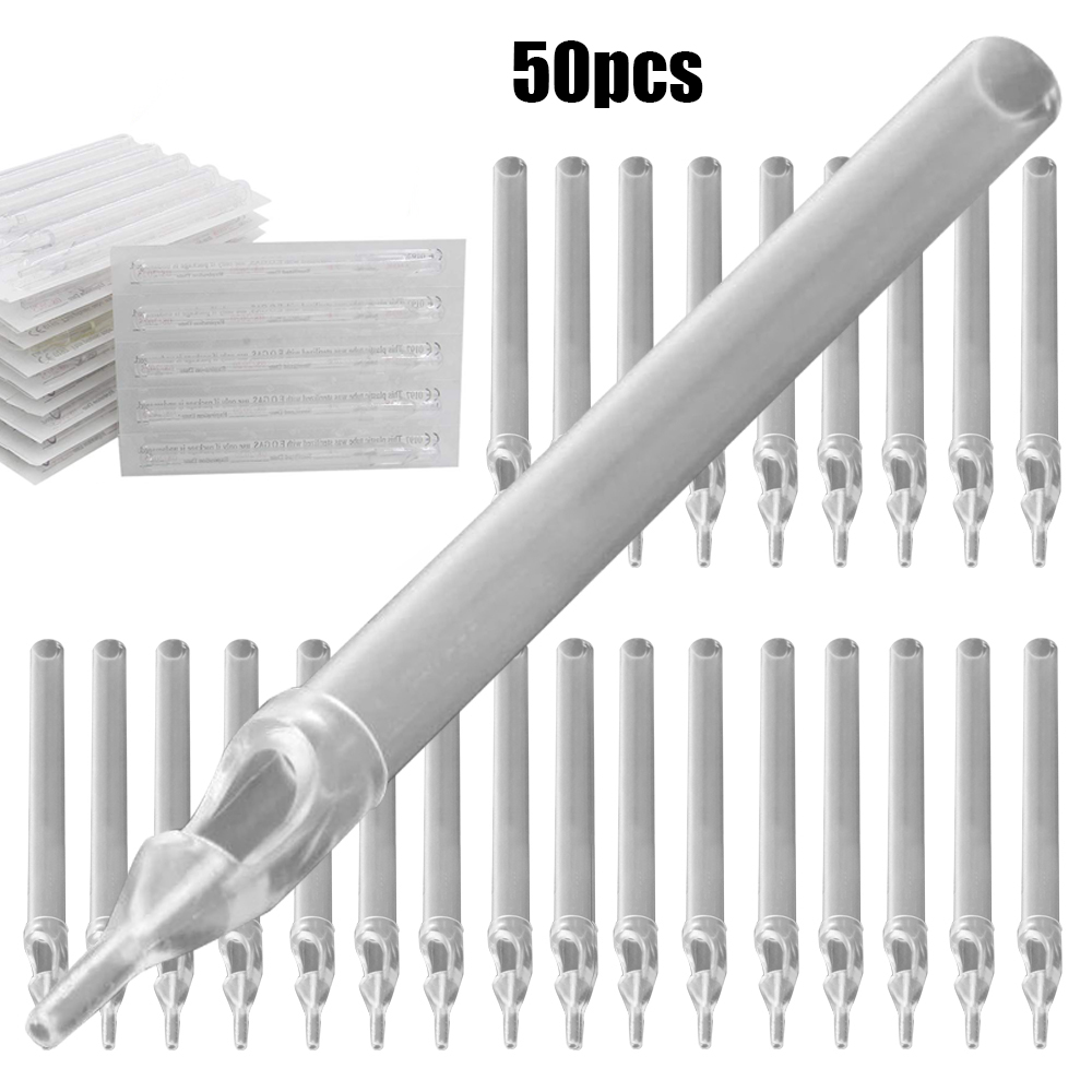 Best of 50PCS Clearly Long Tattoo Tips White Disposable Plastic Long Tattoo Tips Nozzle Tube For Tattoo Machine Needles Supply Reviews & Tips