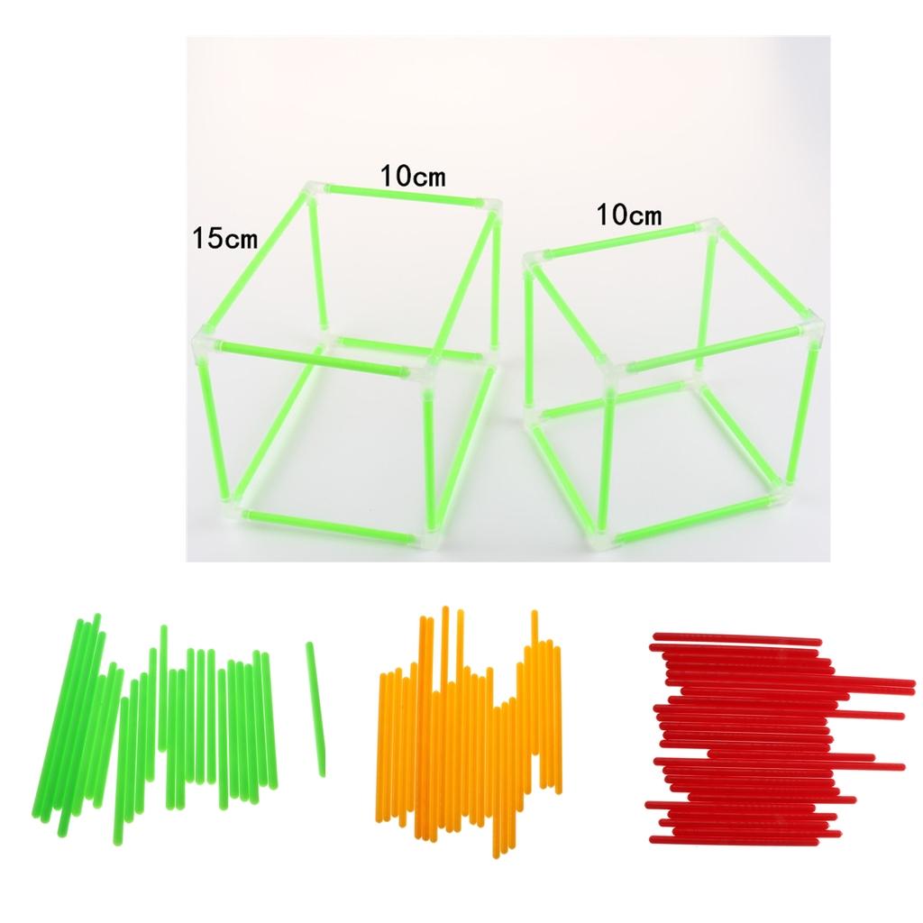 Geometric Shape Building Set Cube Cuboid Math Learning Teaching Tools Educational Toys Kids Children Toy