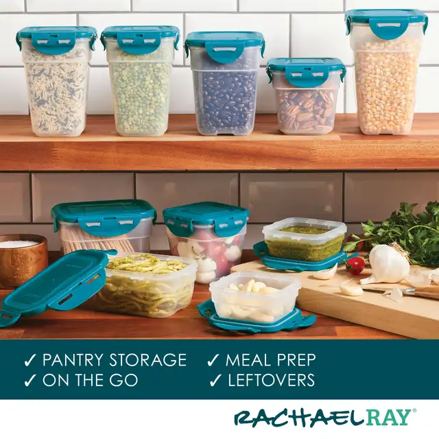 Food Storage Container Set Durable Leak-Proof Stacking with Lids