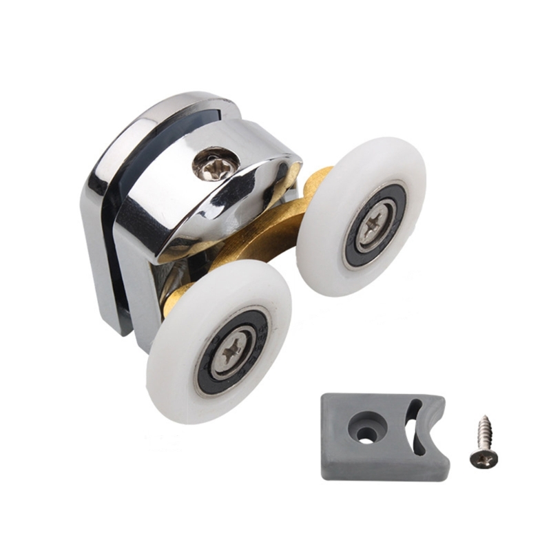 Description Picture 5 of itemGlass Sliding Door Pulley  Adjustable Upper Bottom Rollers Pulleys Runner for Shower Cabin Room Bathroom Dropshipping