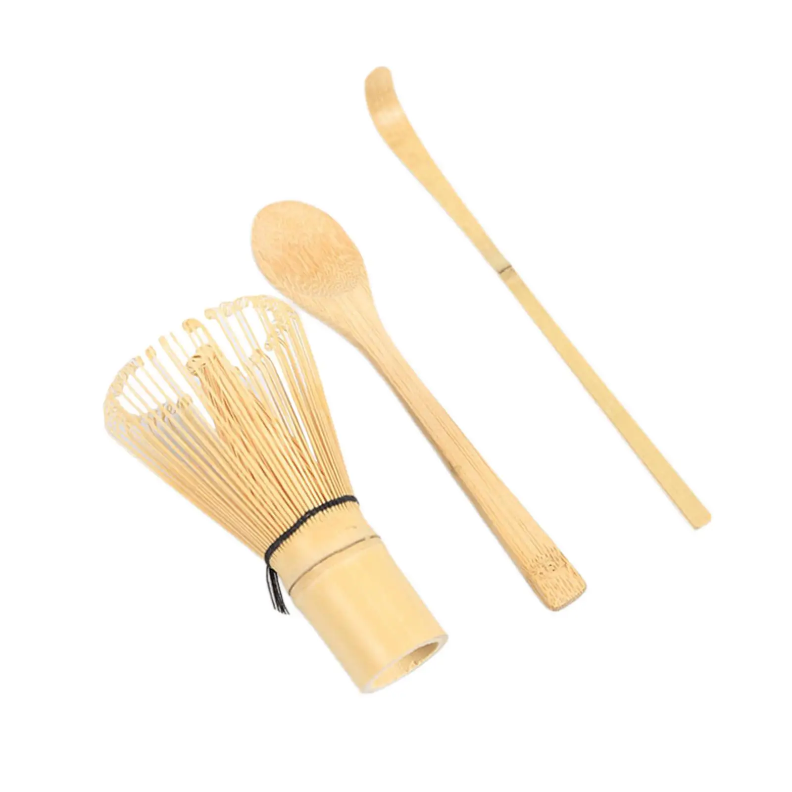 3 Pieces Matcha Whisk Set Handmade Matcha Scoop Teaware Bamboo Whisk Matcha Spoon Starter Sets Japanese Matcha Set for Beginner