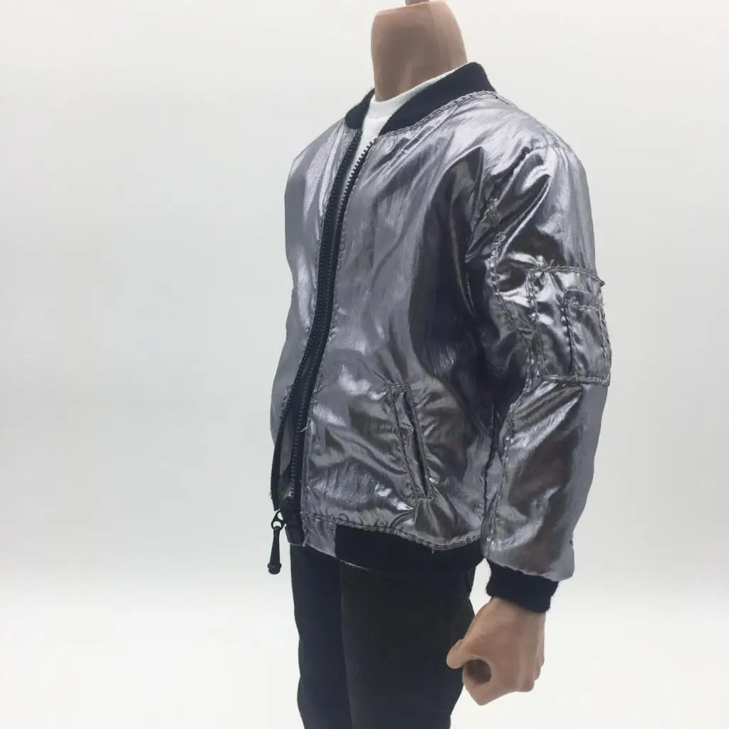 1/6 Gray Fashion Men Jacket Coat Clothing for 12inch Male Action 