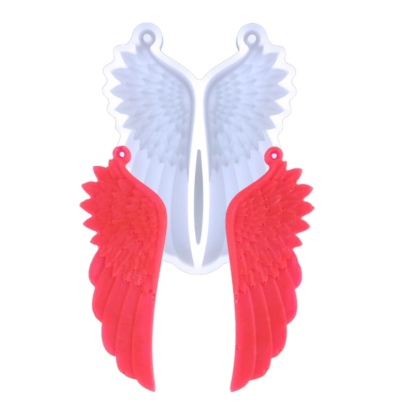 Earrings Mold Dangle Pendant Decorations Angel Wing Mirror Silicone Mold