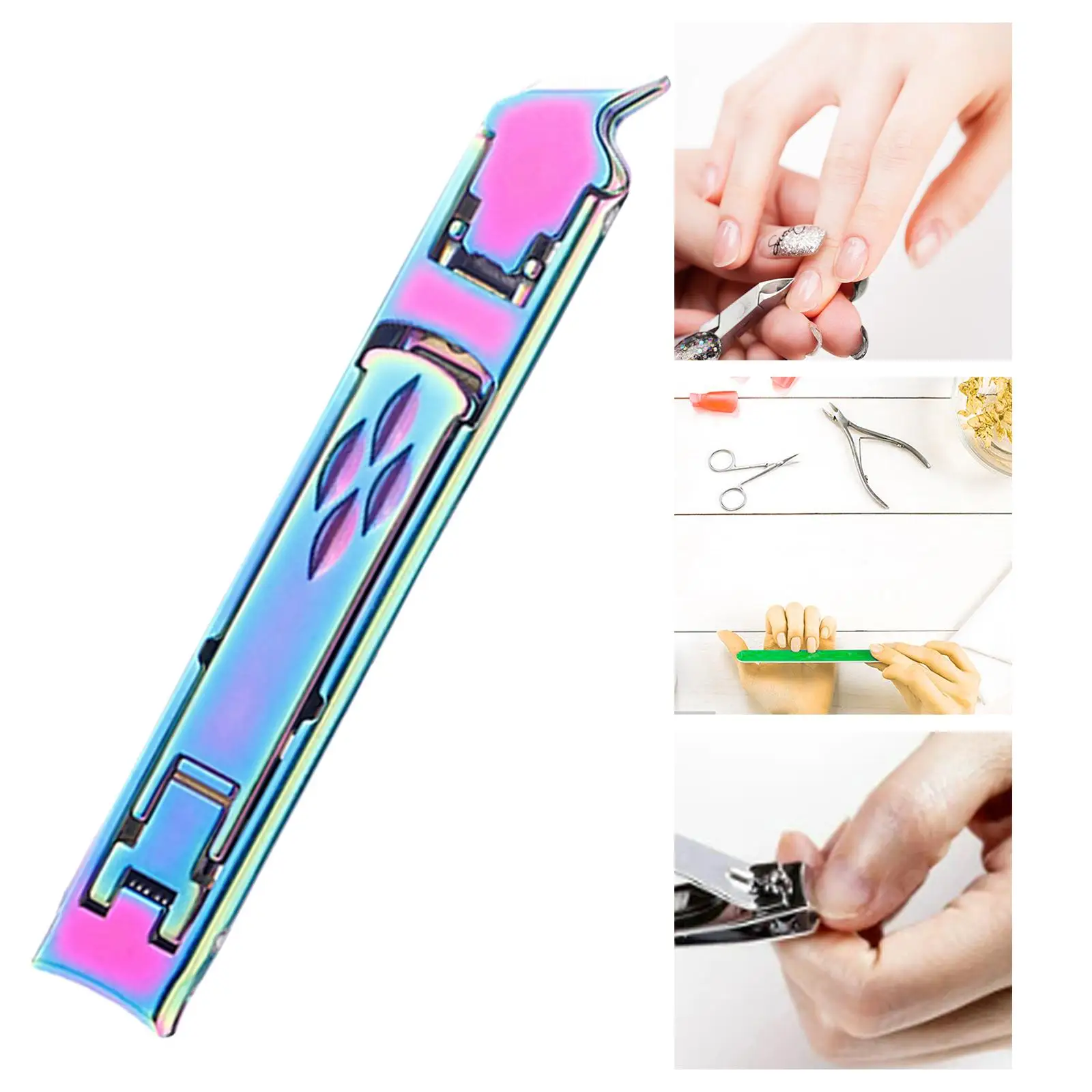 Nail Cutter Double-Headed Pliers Professional with Storage Box Stainless Steel Manicure Set Nail Clipper for Travel Toenail Mom
