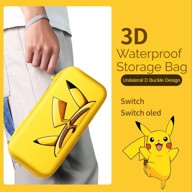 Cute Cartoon Yellow Pokemon Pikachu with Friends Monsters Nintendo Switch  Carrying Case Protection Bag –