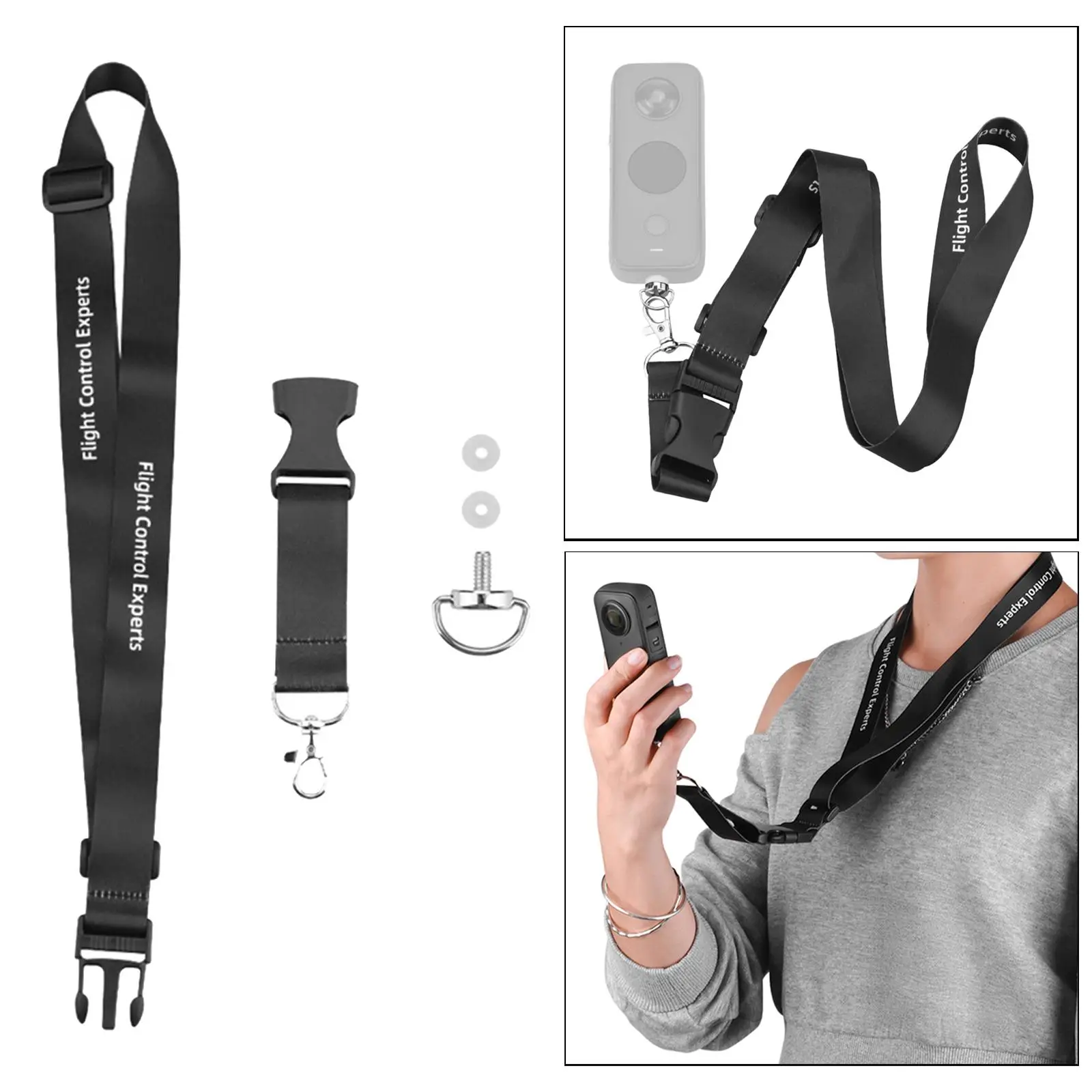 Neck Strap Lanyard Replace Parts Detachable Widen Lightweight Anti Lost Rope for One x3 X2 Camera Accessories