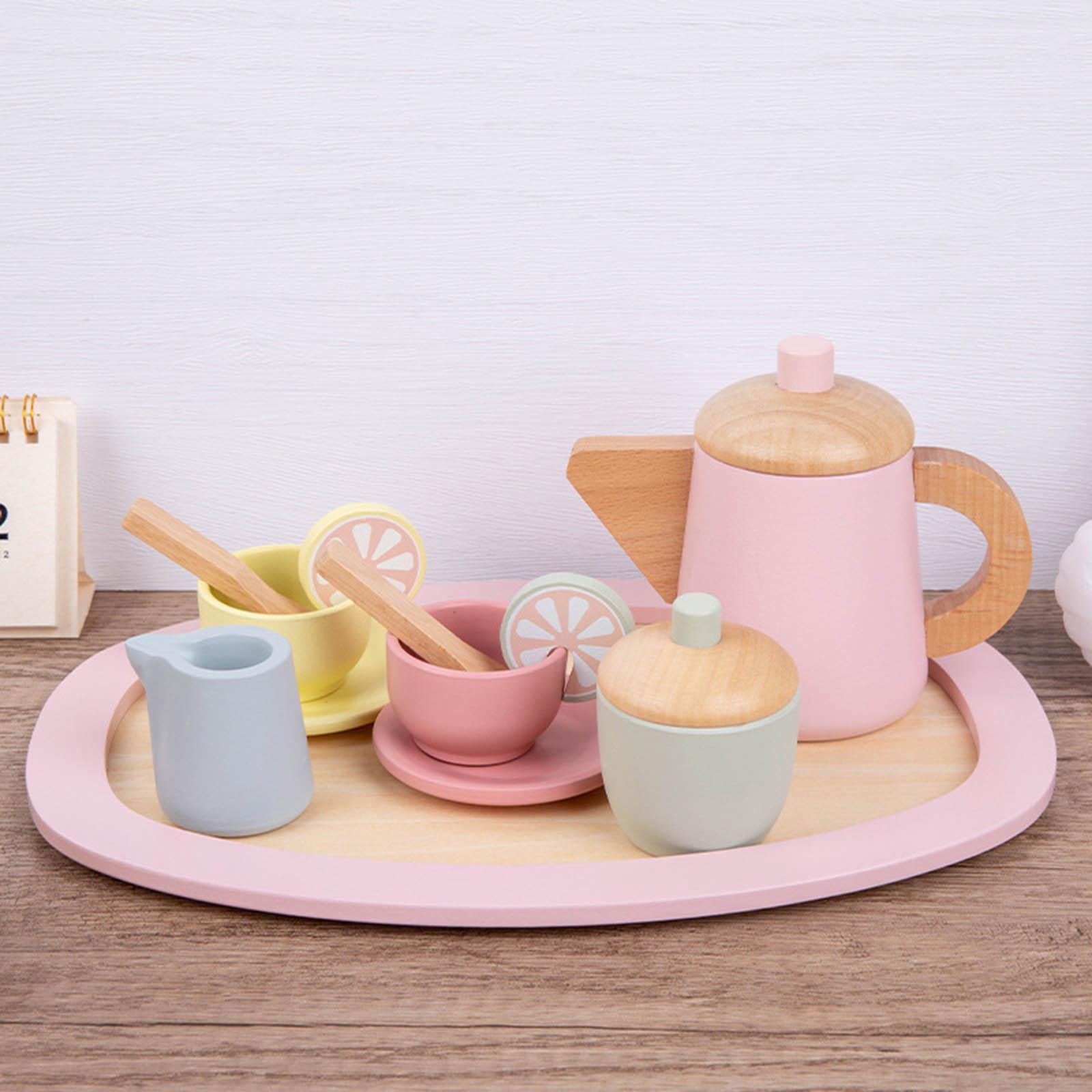 play tea set wooden