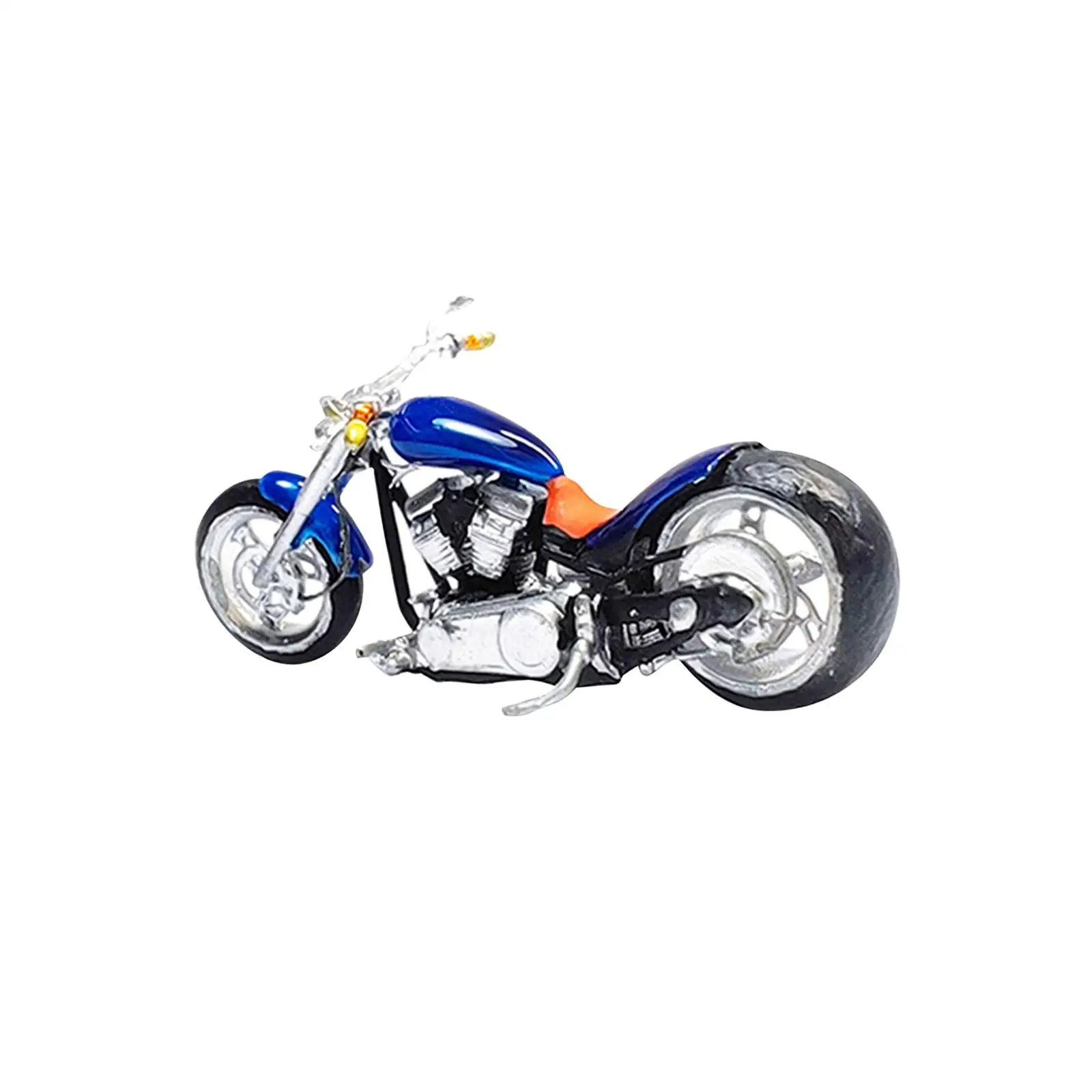 1/64 Painted Motocycle Model Vehicle Model Figurines for Layout Street Scene
